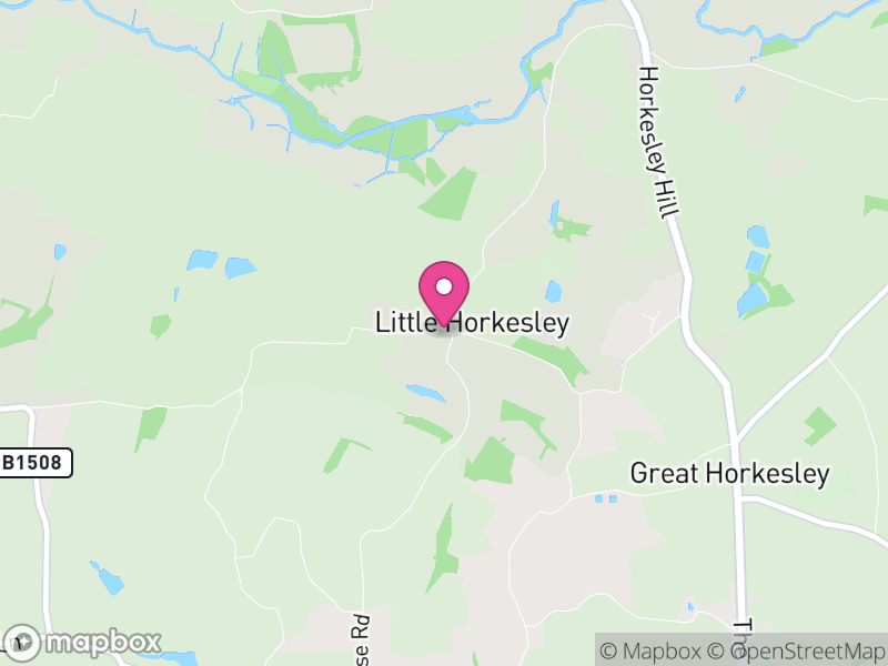 Map of Little Horkesley, Colchester
