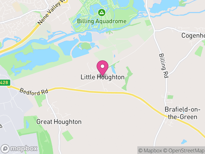 Map of Little Houghton, West Northamptonshire