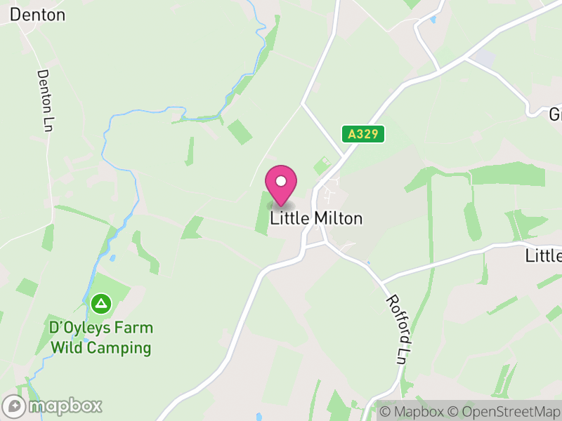Map of Little Milton, South Oxfordshire