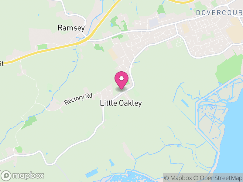 Map of Little Oakley, Tendring