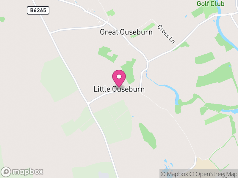 Map of Little Ouseburn, North Yorkshire