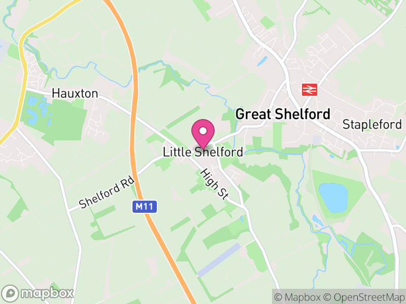 Map of Little Shelford, South Cambridgeshire