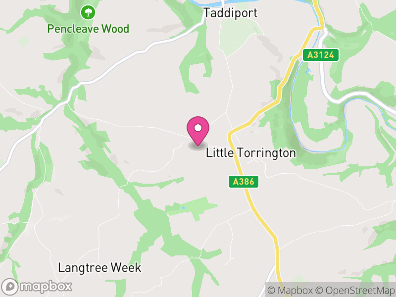 Map of Little Torrington, Torridge