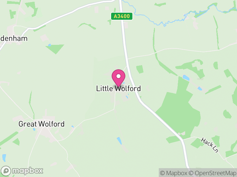 Map of Little Wolford, Stratford-on-Avon