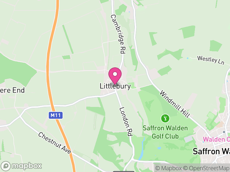 Map of Littlebury, Uttlesford