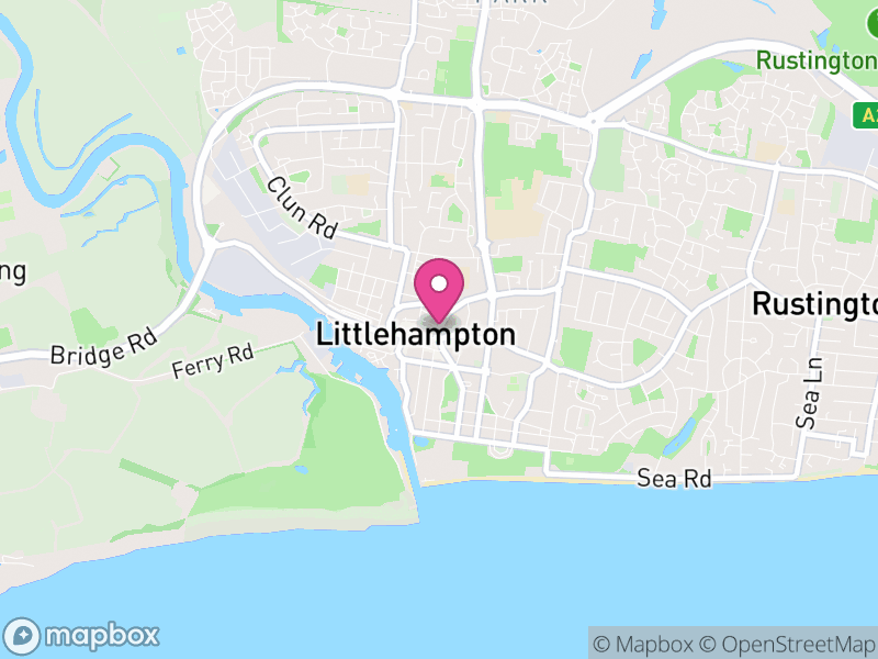 Map of Littlehampton, Arun