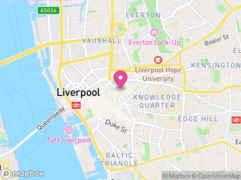 Map of Liverpool, Merseyside