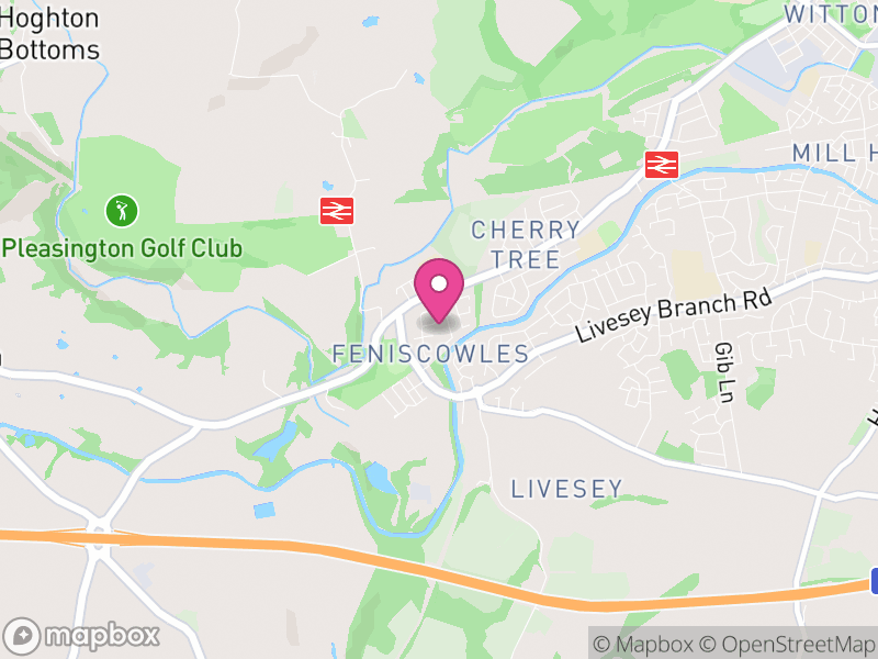 Map of Livesey, Blackburn with Darwen