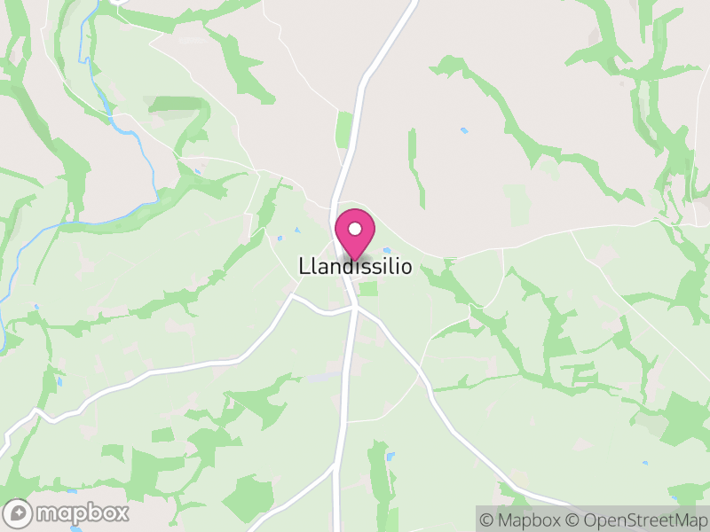 Map of Llandissilio West, Pembrokeshire