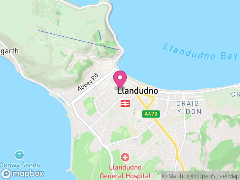 Map of Llandudno, Conwy
