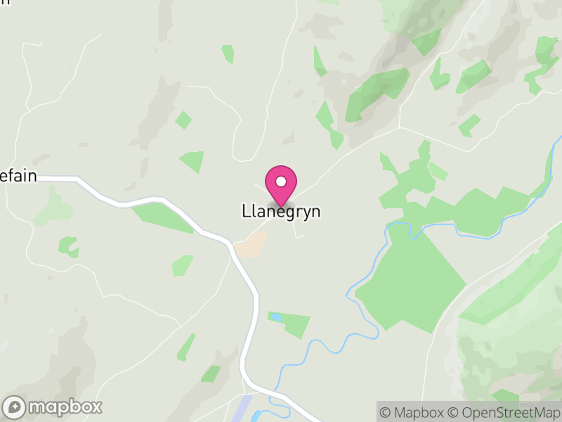 Map of Llanegryn, Gwynedd