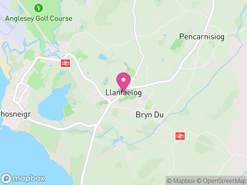Map of Llanfaelog, Ynys Môn / Isle of Anglesey
