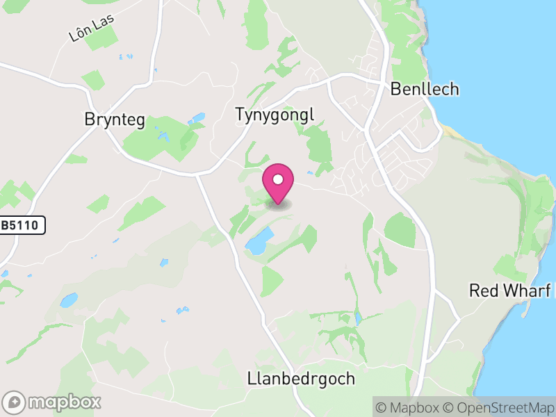 Map of Llanfair-Mathafarn-Eithaf, Ynys Môn / Isle of Anglesey