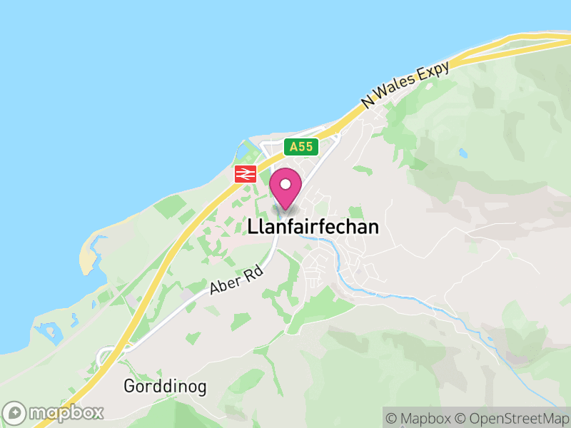 Map of Llanfairfechan, Conwy