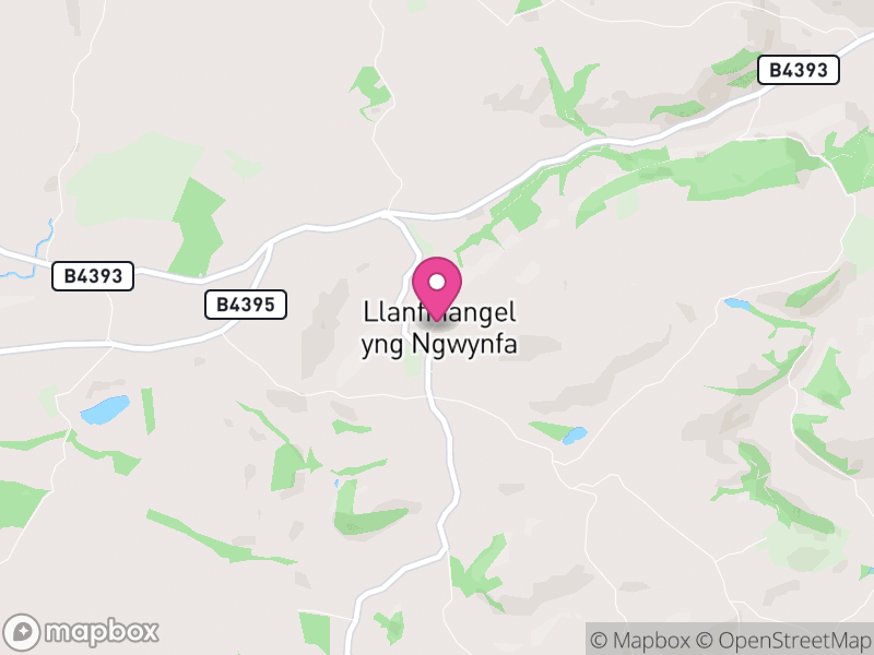 Map of Llanfihangel, Powys