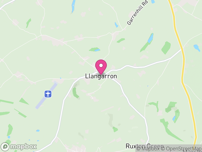 Map of Llangarron, Herefordshire
