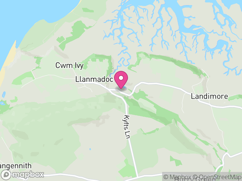 Map of Llangennith, Llanmadoc and Cheriton