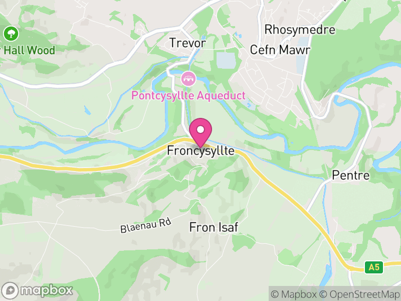 Map of Llangollen Rural, Wrexham