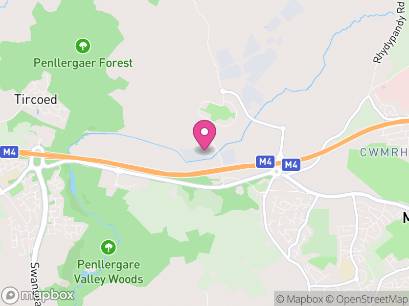 Map of Llangyfelach, Swansea