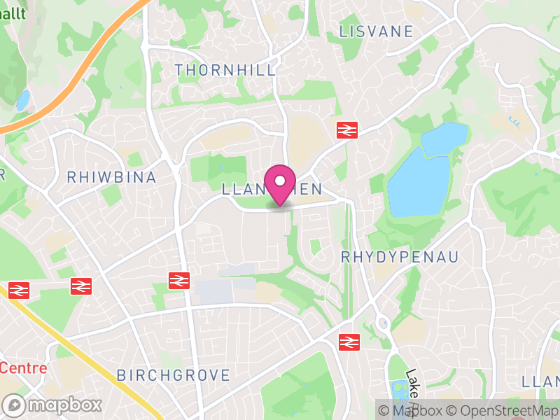 Map of Llanishen, Cardiff