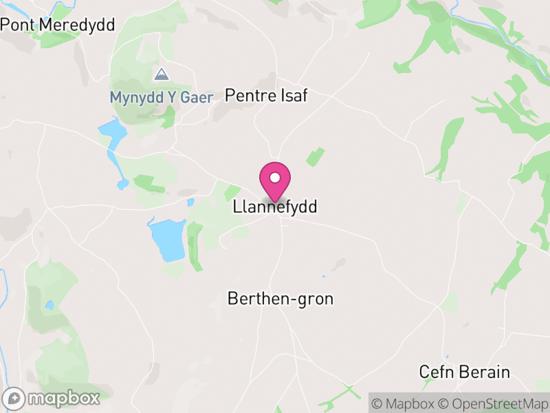 Map of Llannefydd, Conwy
