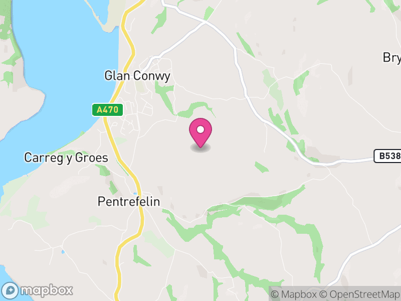 Map of Llansanffraid Glan Conwy, Conwy