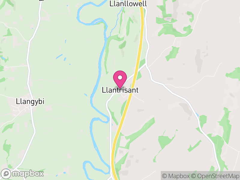 Map of Llantrisant Fawr, Monmouthshire