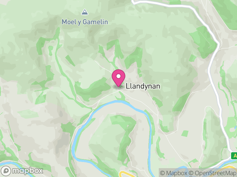 Map of Llantysilio, Denbighshire
