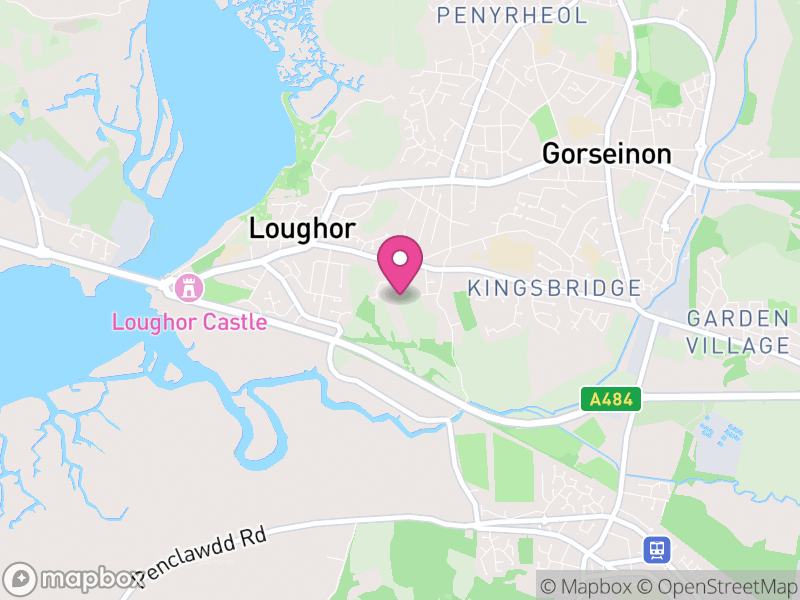 Map of Llwchwr, Swansea