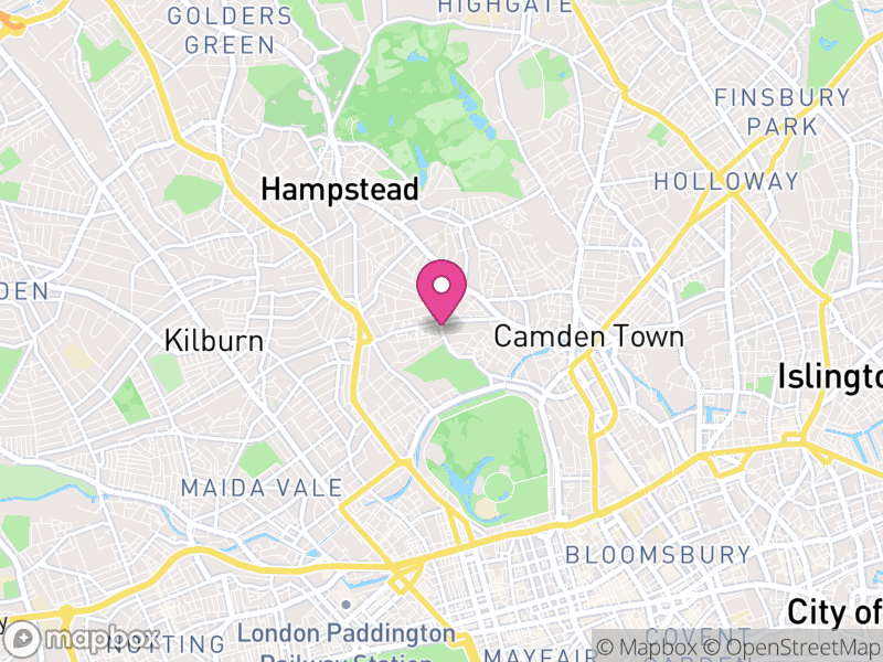 Map of London Borough of Camden, Greater London