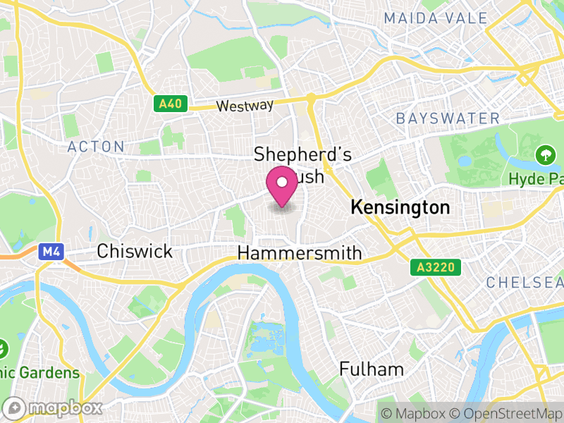 Map of London Borough of Hammersmith and Fulham, Greater London