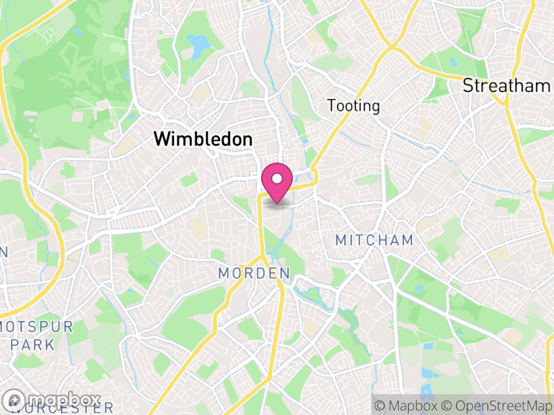 Map of London Borough of Merton, Greater London