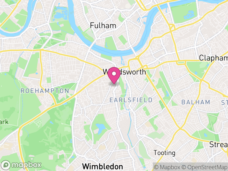 Map of London Borough of Wandsworth, Greater London