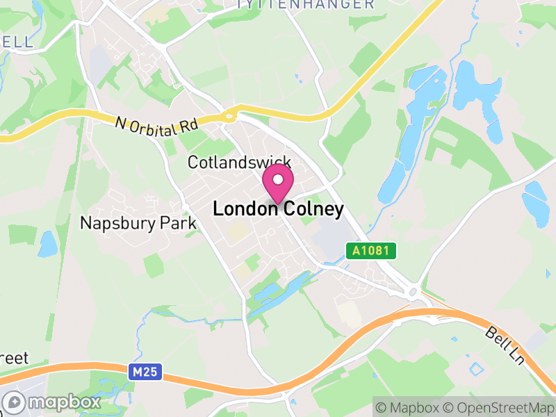 Map of London Colney, St Albans