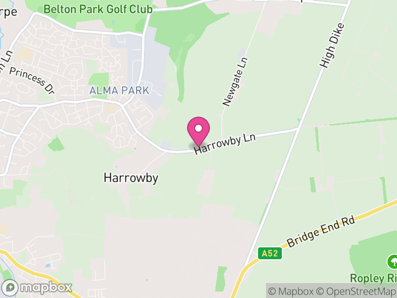 Map of Londonthorpe and Harrowby Without, South Kesteven