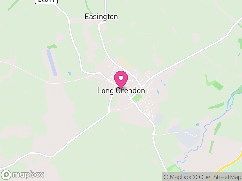 Map of Long Crendon, Buckinghamshire