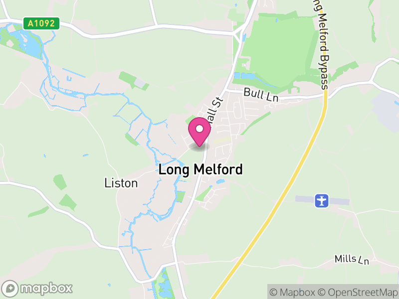 Map of Long Melford, Babergh