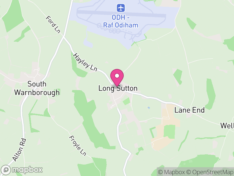 Map of Long Sutton, Hart