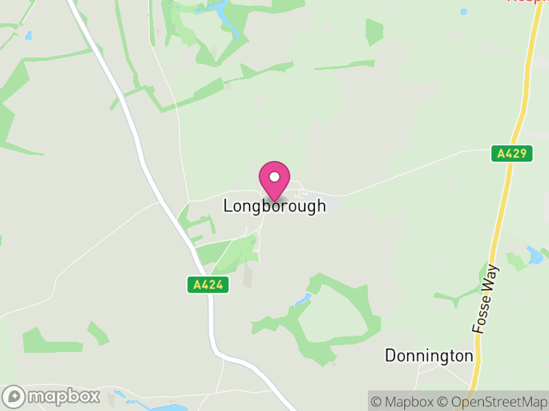 Map of Longborough, Cotswold