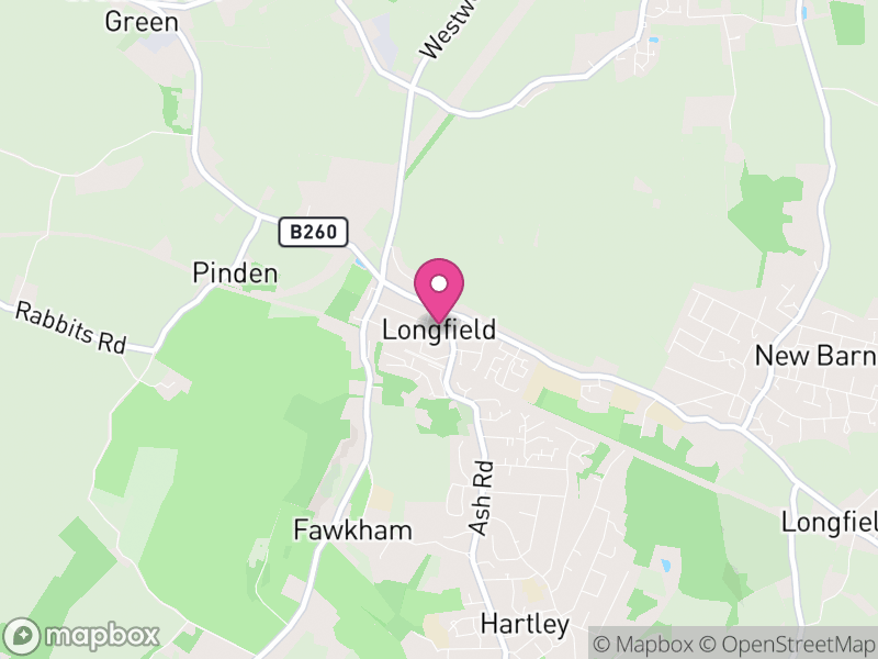 Map of Longfield and New Barn, Dartford