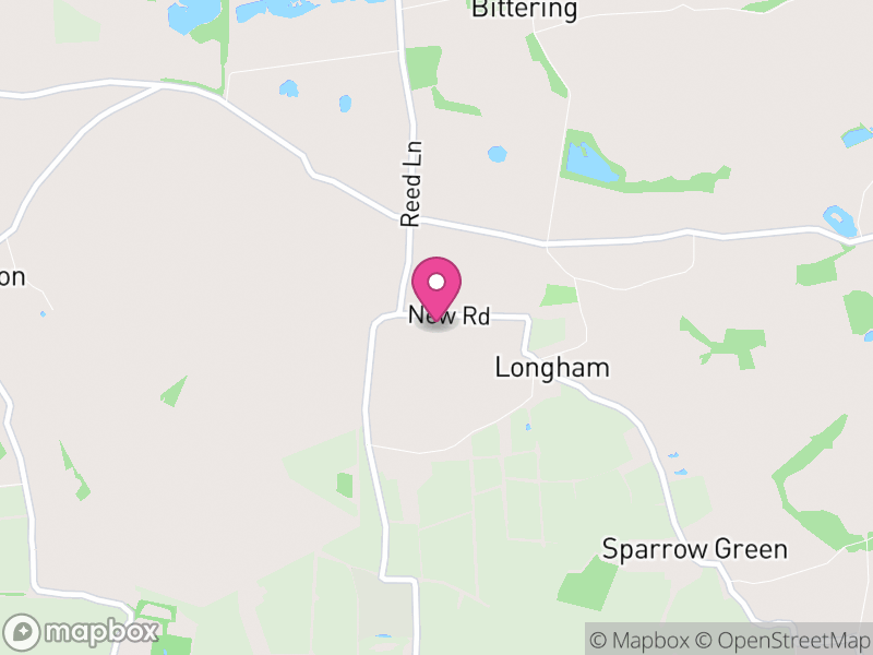 Map of Longham, Breckland