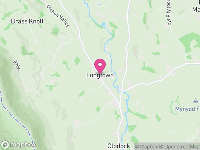 Map of Longtown, Herefordshire