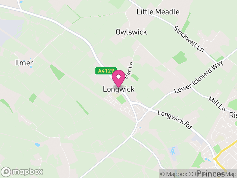 Map of Longwick-cum-Ilmer, Buckinghamshire