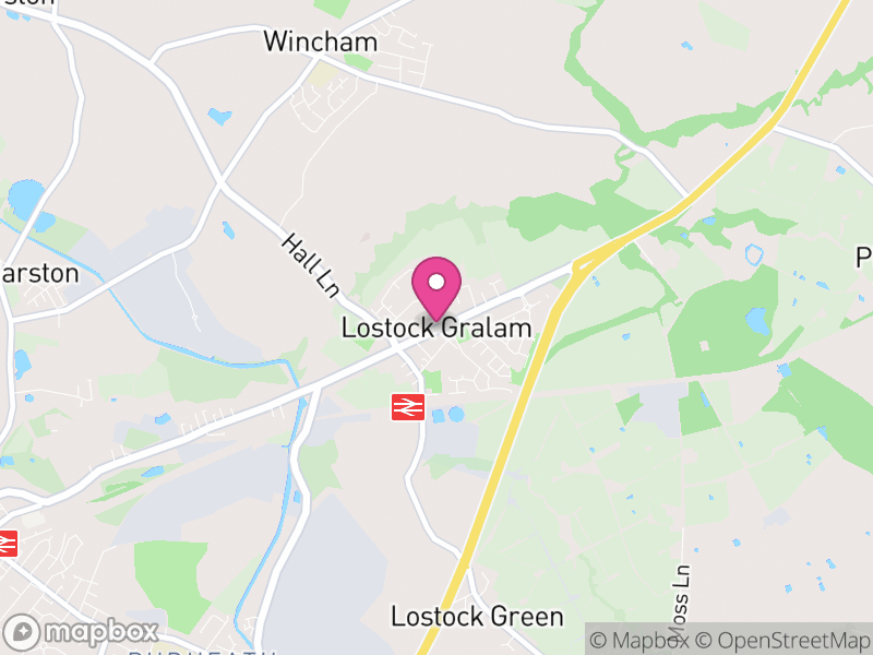 Map of Lostock Gralam, Cheshire West and Chester