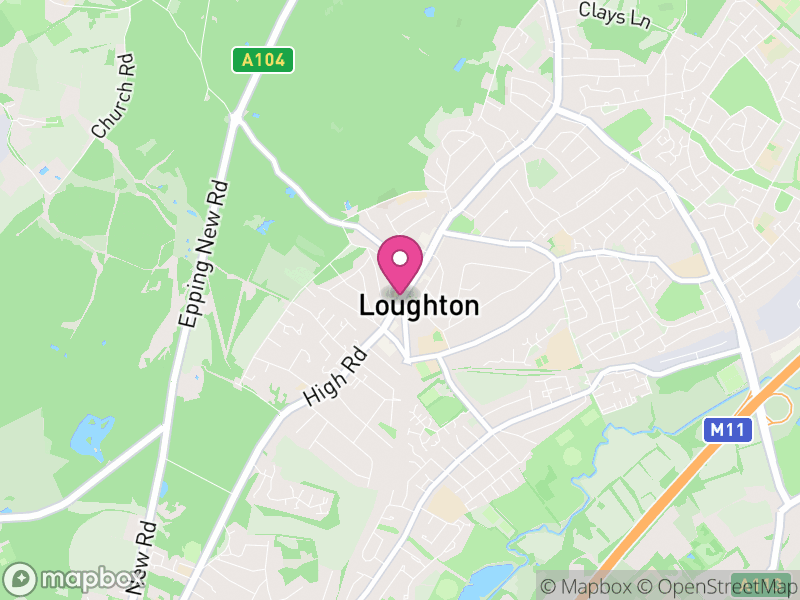 Map of Loughton, Epping Forest