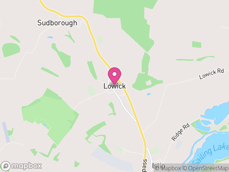 Map of Lowick, North Northamptonshire