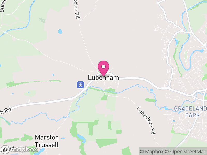Map of Lubenham, Harborough