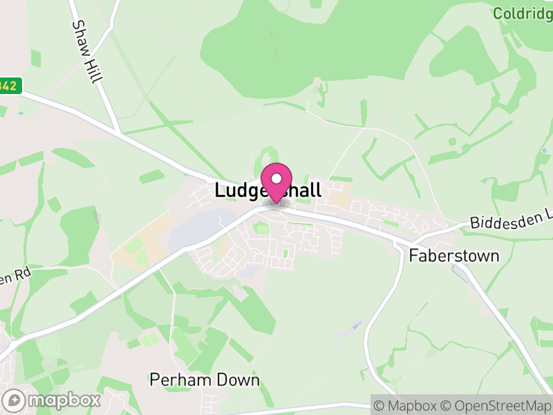 Map of Ludgershall, Buckinghamshire