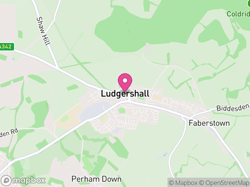 Map of Ludgershall, Wiltshire