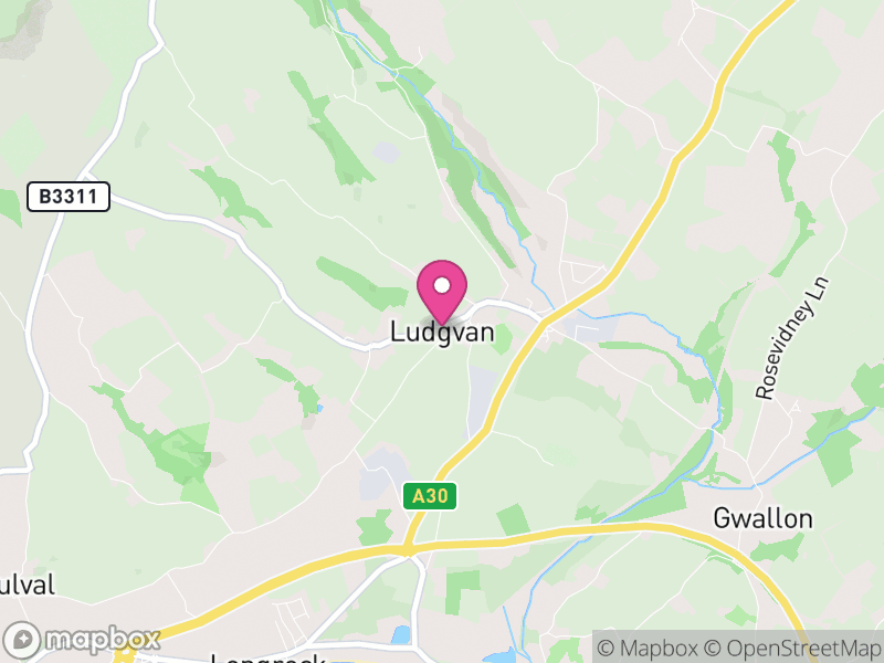 Map of Ludgvan, Cornwall